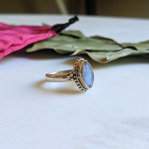 SALE! 50% OFF! Sterling Silver Moonstone Ring